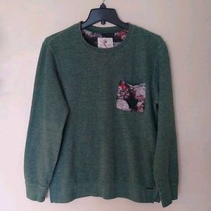 Sweatshirt with flower pocket Size Small
